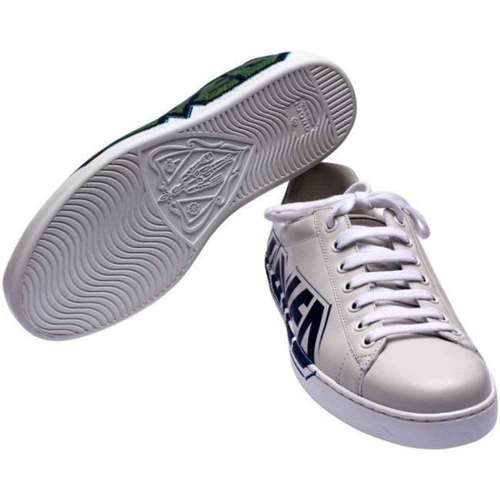 Gucci White Ace Loved Print Mens G